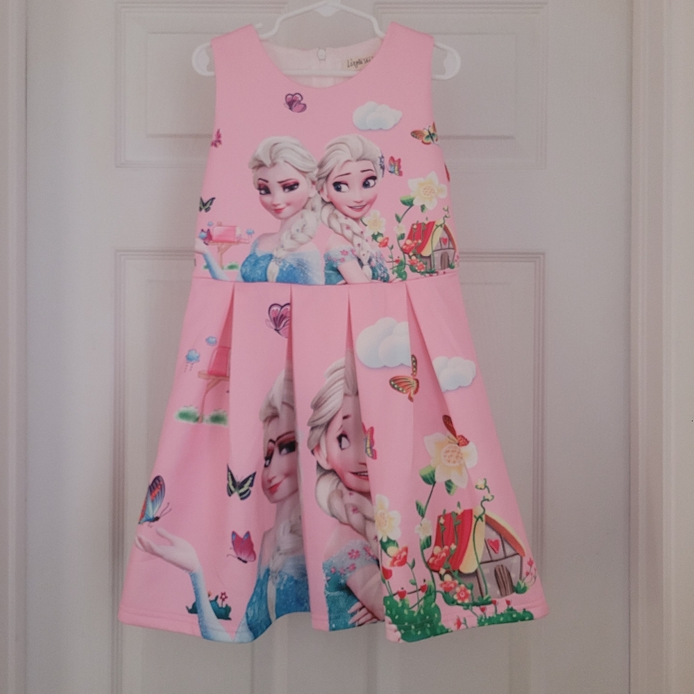 Pink Frozen Themed Dress